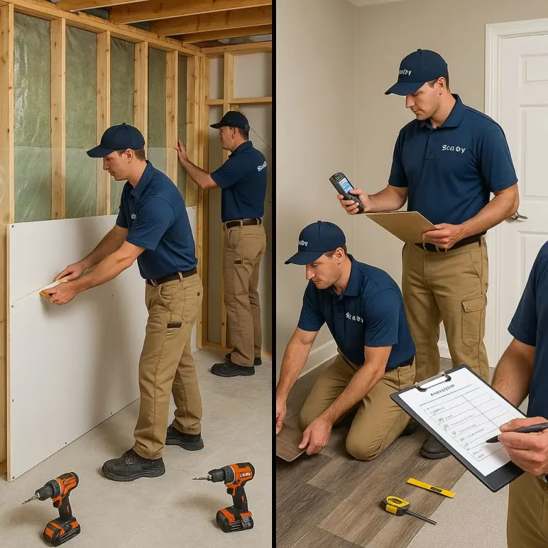 Repairs and Reconstruction process in Bevent, WI